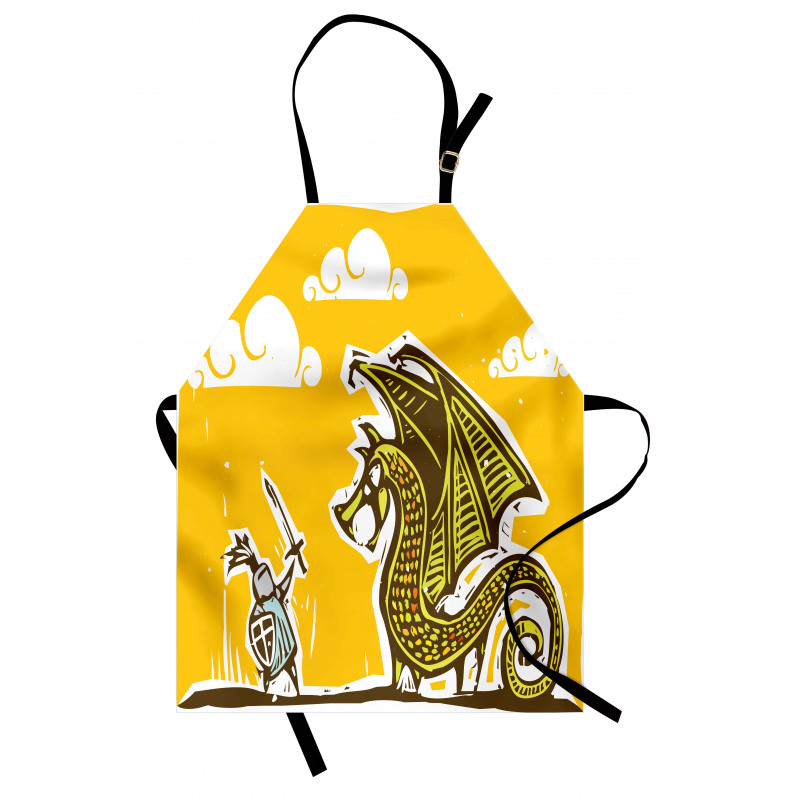 Knight with Dragon Apron