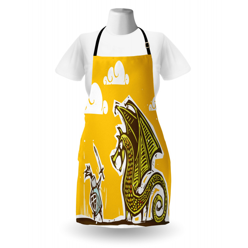 Knight with Dragon Apron