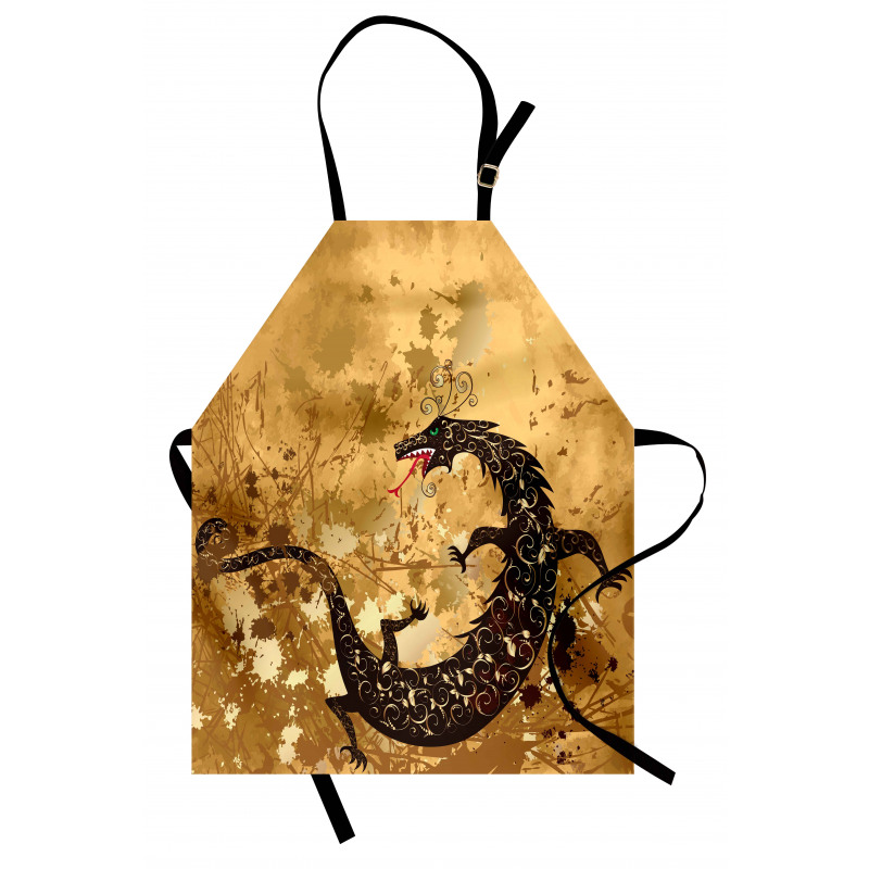 Grunge Floral Apron