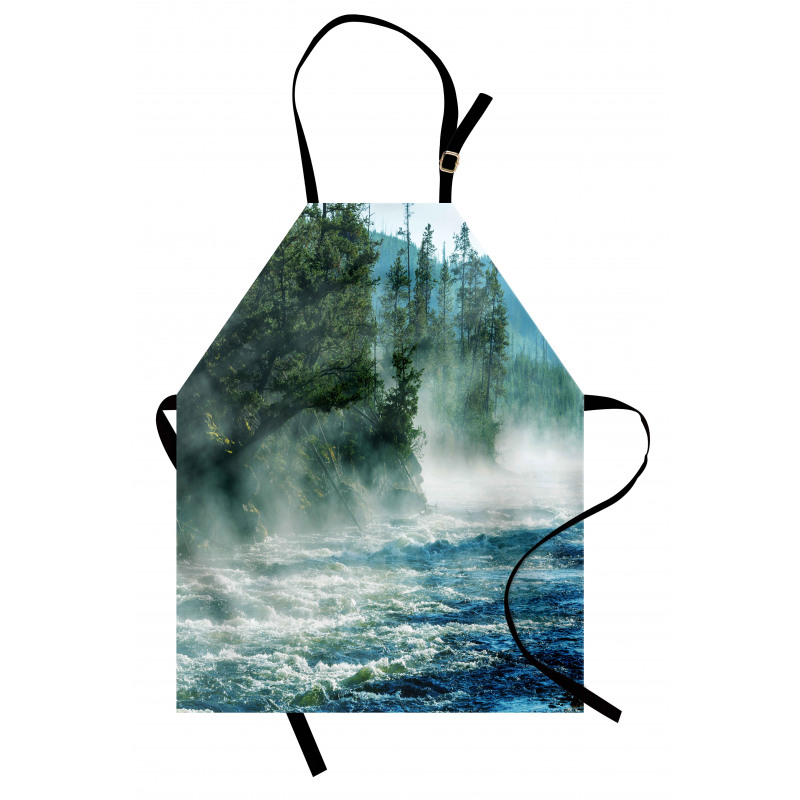 River Trees Nature Apron