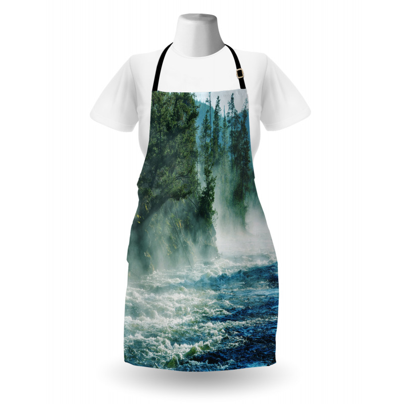 River Trees Nature Apron