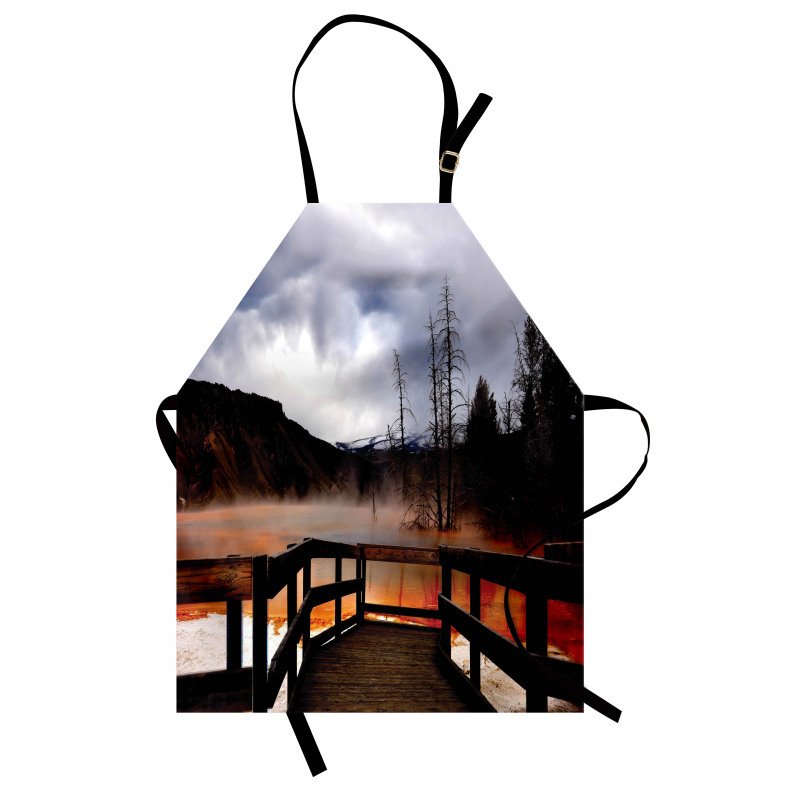 Hot Spring Scenery Apron