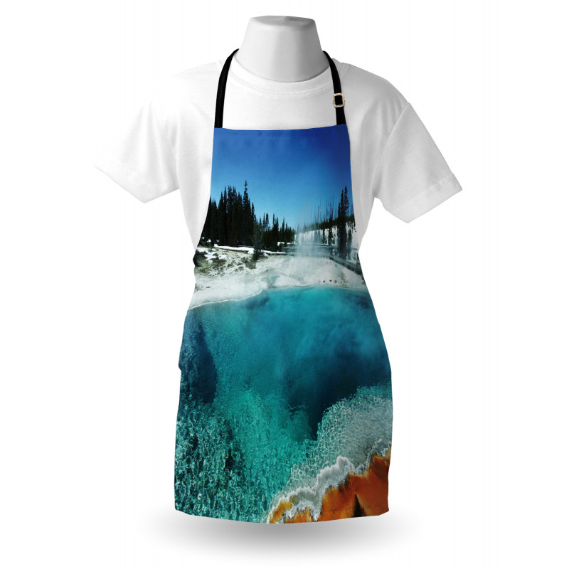Snowy Forest Pool Apron