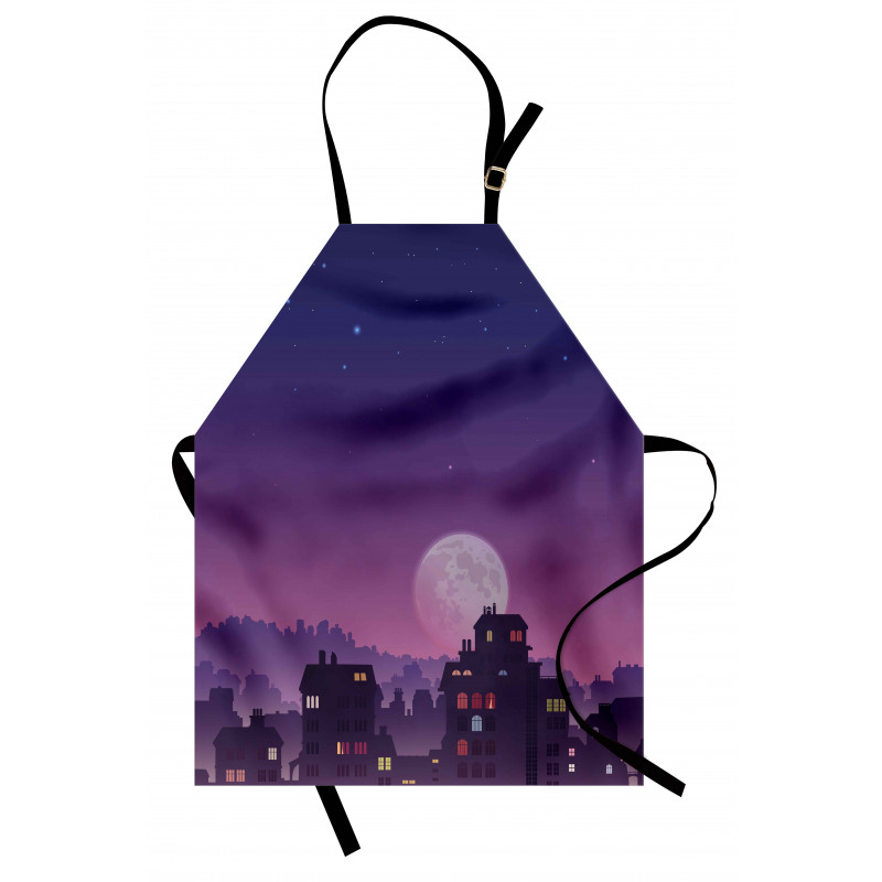 Moon Starry Night Sky Apron