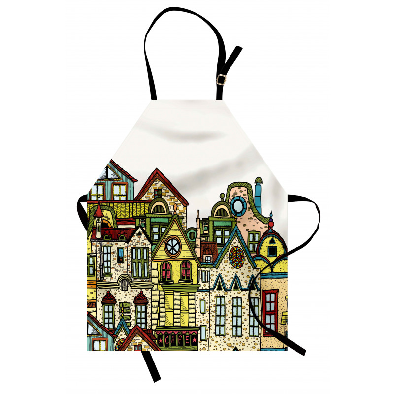 Old Town View Art Apron