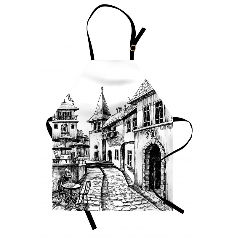 Old Town Street Peaceful Apron