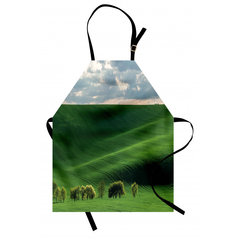 Cloudy Meadow Hills Apron