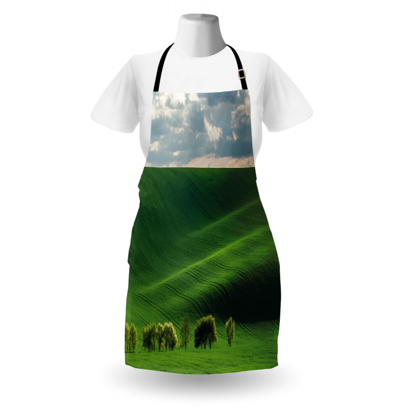 Cloudy Meadow Hills Apron