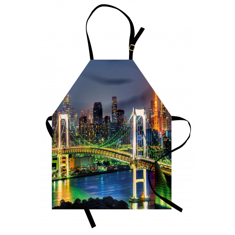 Tokyo Skyline Japanese Apron