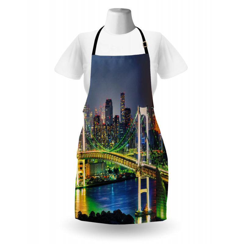 Tokyo Skyline Japanese Apron