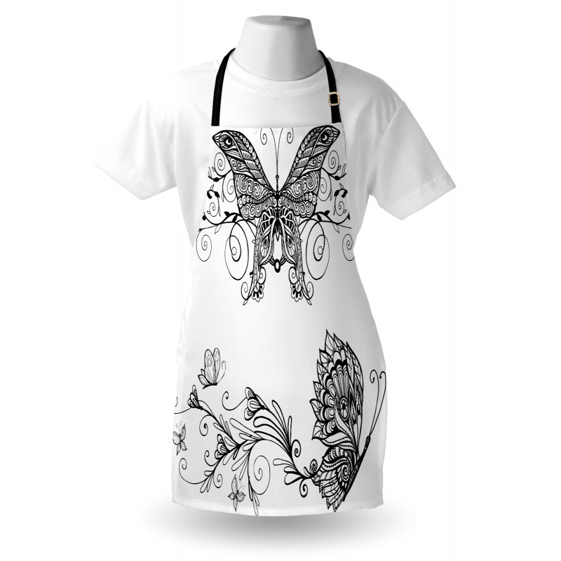 Butterfly Floral Apron