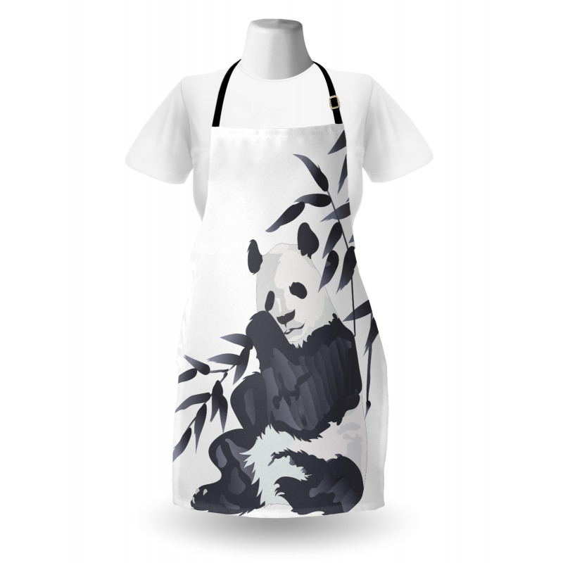 Panda in Zoo Chinese Apron