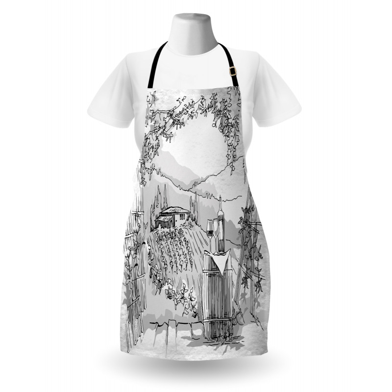 Valley Winery House Art Apron