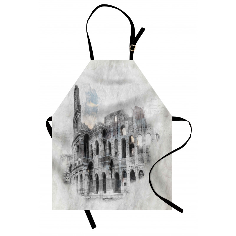 Colosseum Rome Sketch Apron