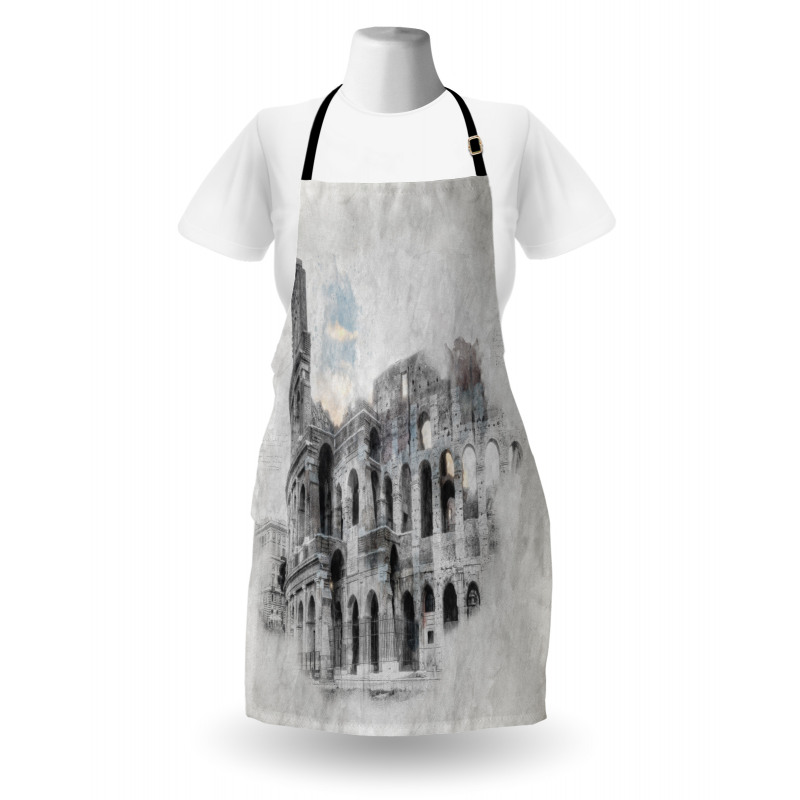 Colosseum Rome Sketch Apron