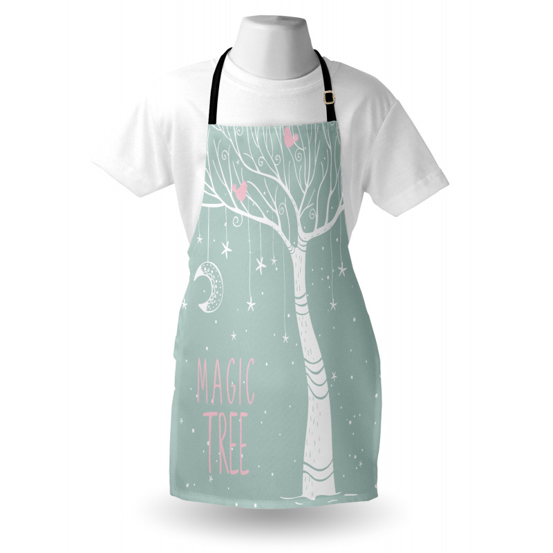 Stars Moon Pastel Colored Apron