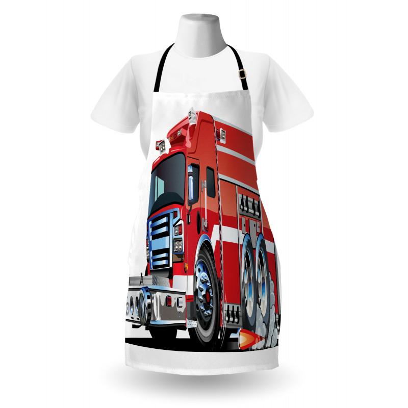 Fire Truck Rescue Team Apron