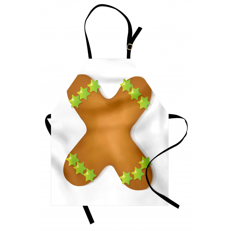 Noel Mutfak Önlüğü X Formunda Dizayn Edilmiş Zencefilli Kurabiye