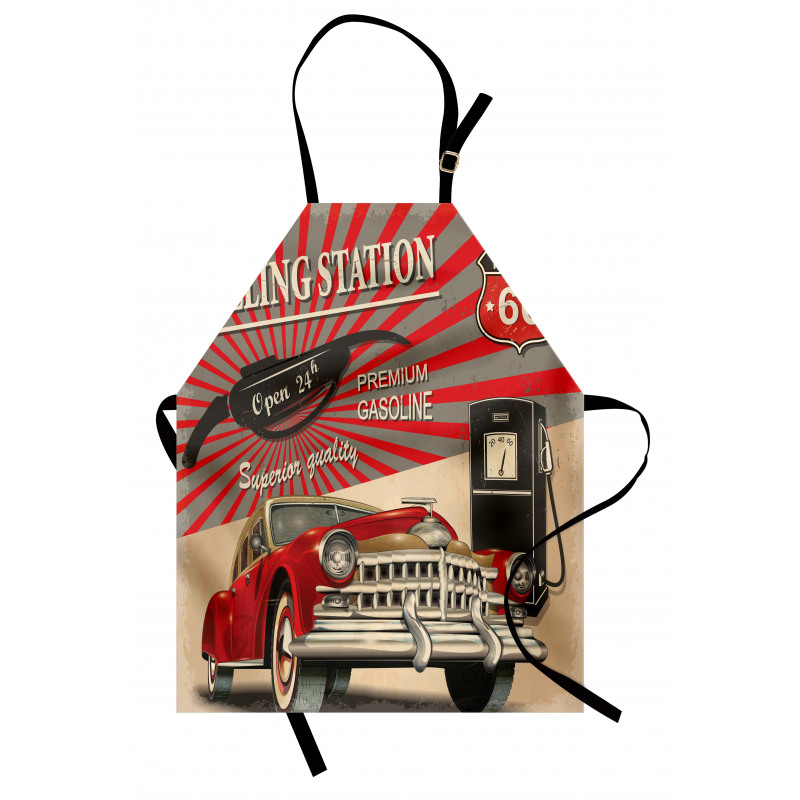 Ulaşım Araçları Mutfak Önlüğü Nostaljik Poster Etkili