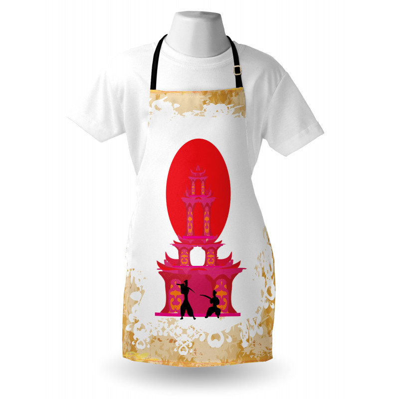 Medieval Landscape Sunset Apron