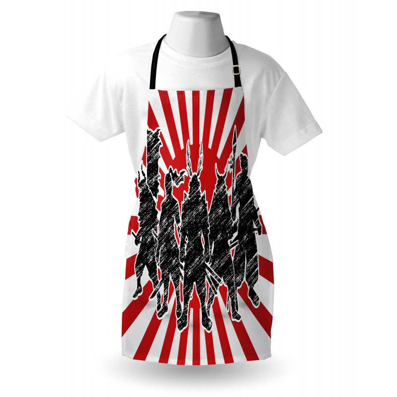 Samurai Ninja Retro Apron