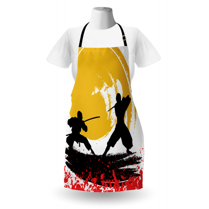 Watercolor Style Ninja Apron