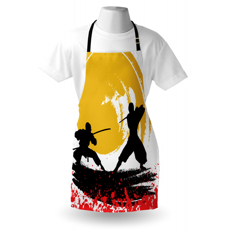 Watercolor Style Ninja Apron