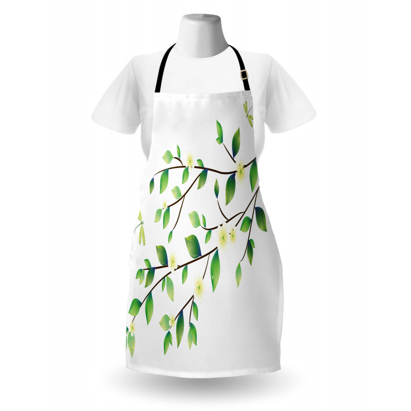 Flower and Dragonflies Apron