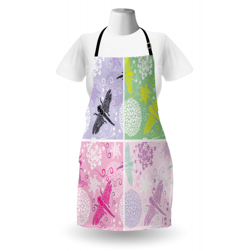 Dragonflies Dandelion Apron