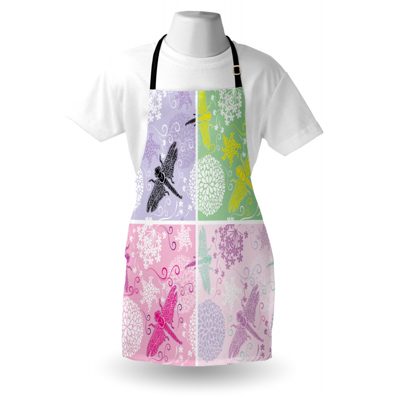 Dragonflies Dandelion Apron