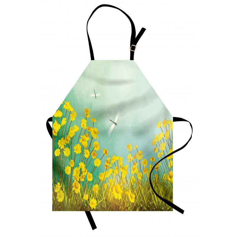 Daisies and Dragonflies Apron