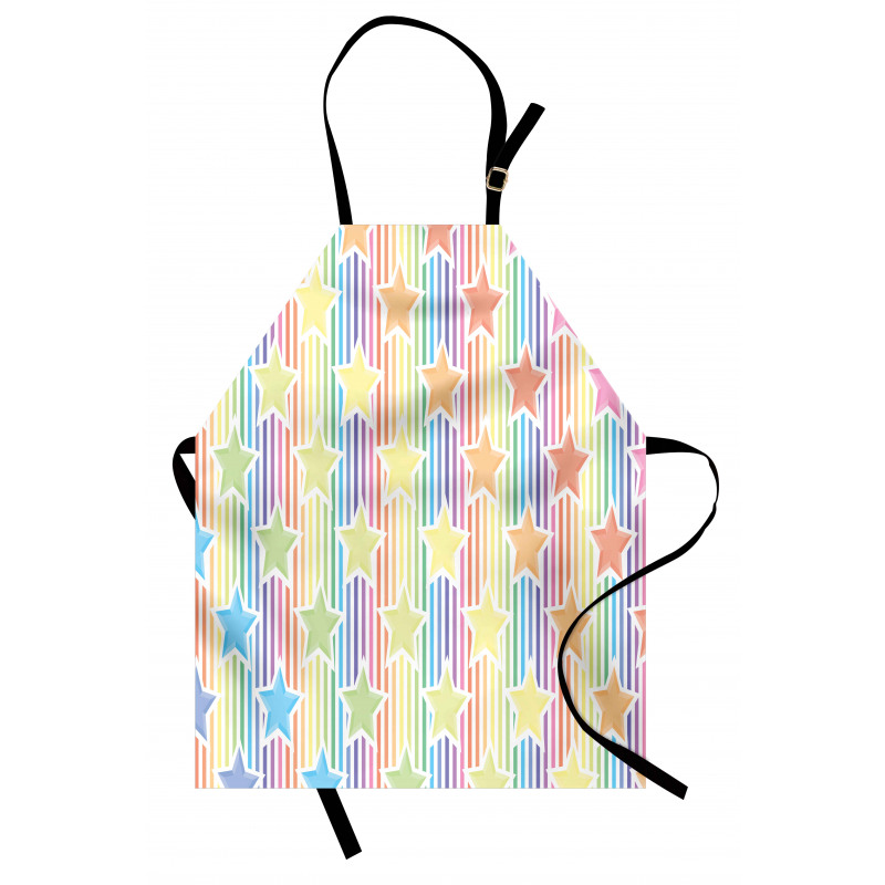 Star Rainbow Stripes Apron