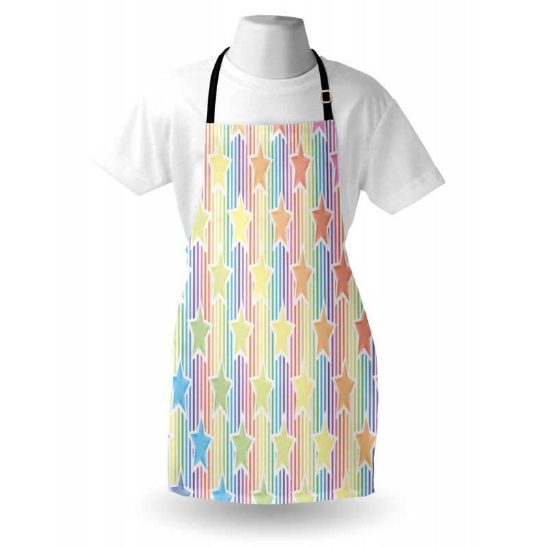 Star Rainbow Stripes Apron