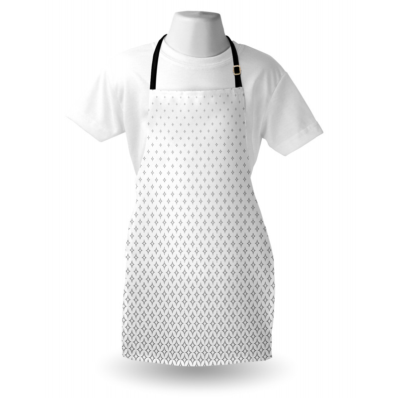 Black Abstract Stars Apron