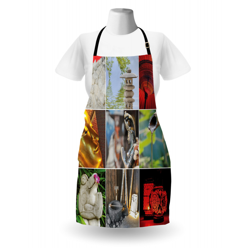 Flowers Clouds Mountain Apron