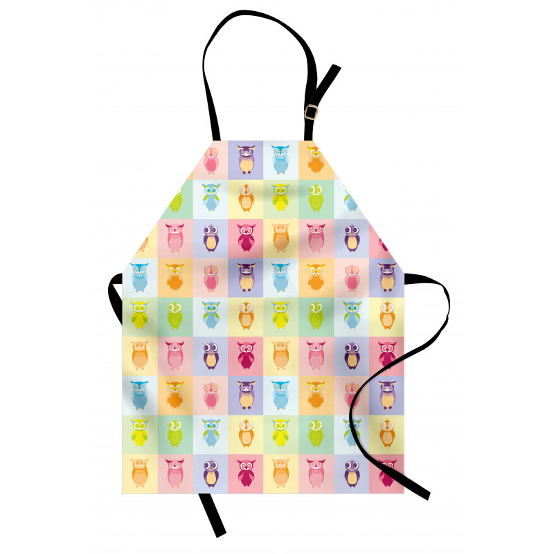 Colorful Owl Kids Apron