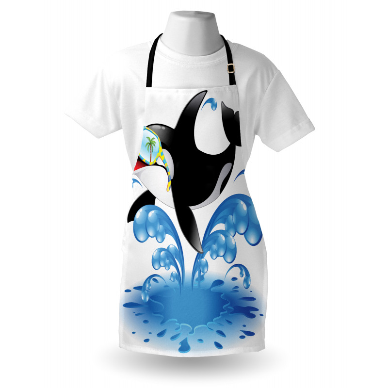 Whale with Sunglasses Apron