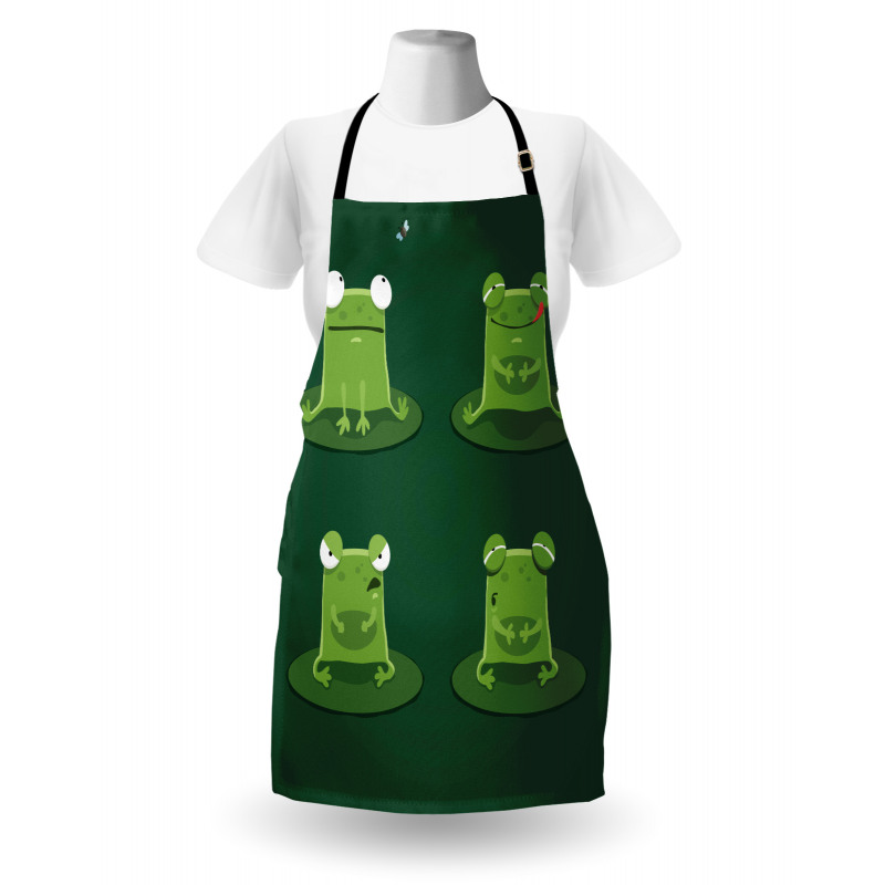 Frogs in Pond Lily Pad Apron
