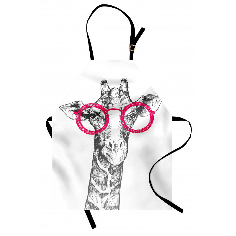 Hipster Animal Glasses Apron