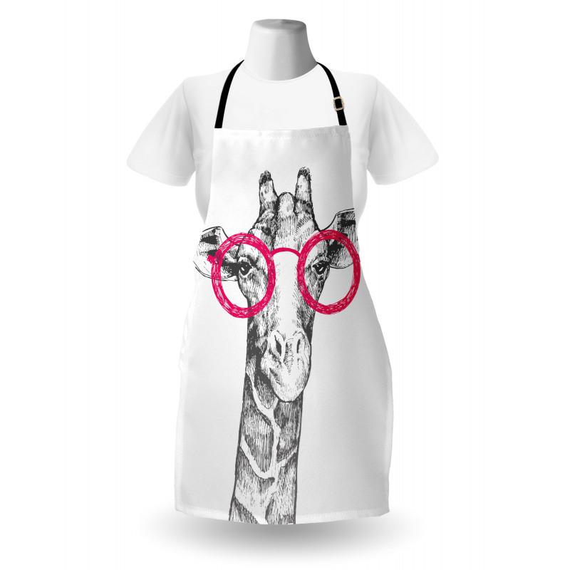 Hipster Animal Glasses Apron