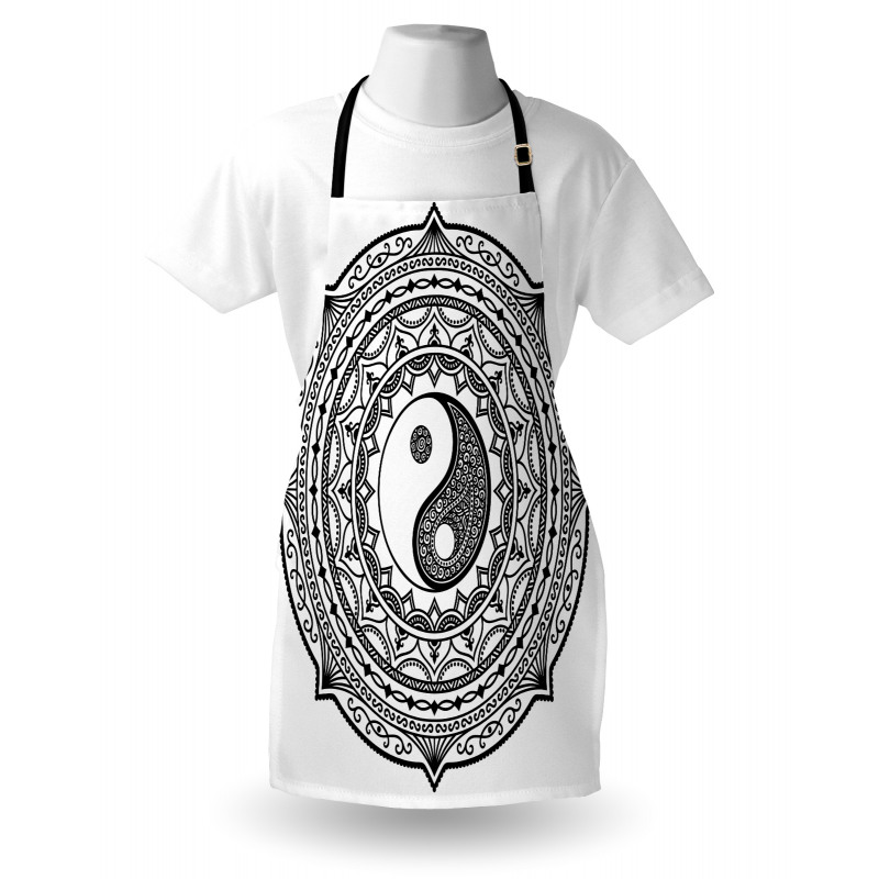 Ying Yang Asian Apron