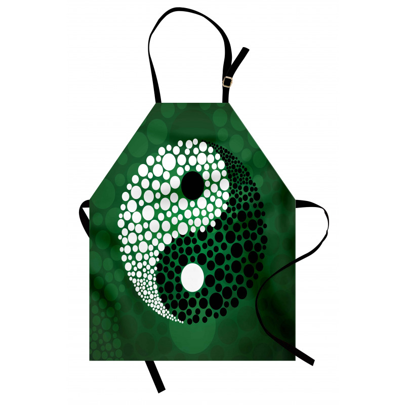 Ying Yang Green Harmony Apron