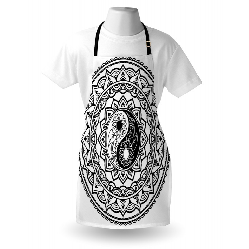 Eastern Blossom Yin Yang Apron