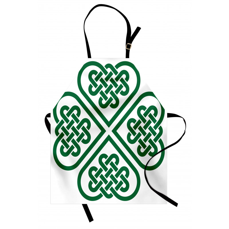 Monochrome Clover Art Apron