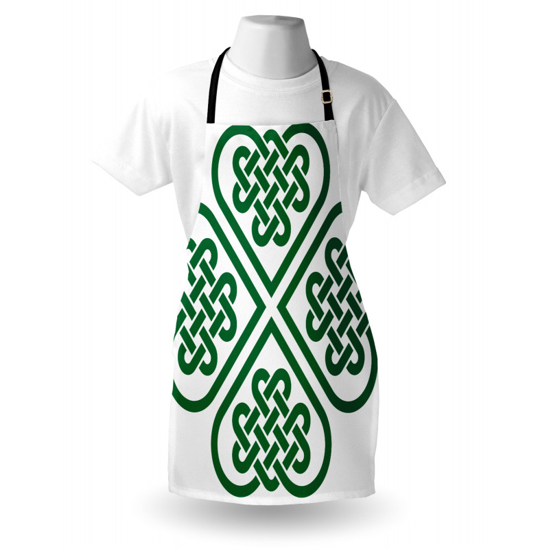 Monochrome Clover Art Apron