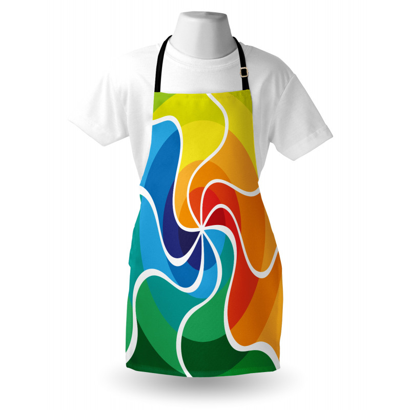 Rainbow Spiral Apron