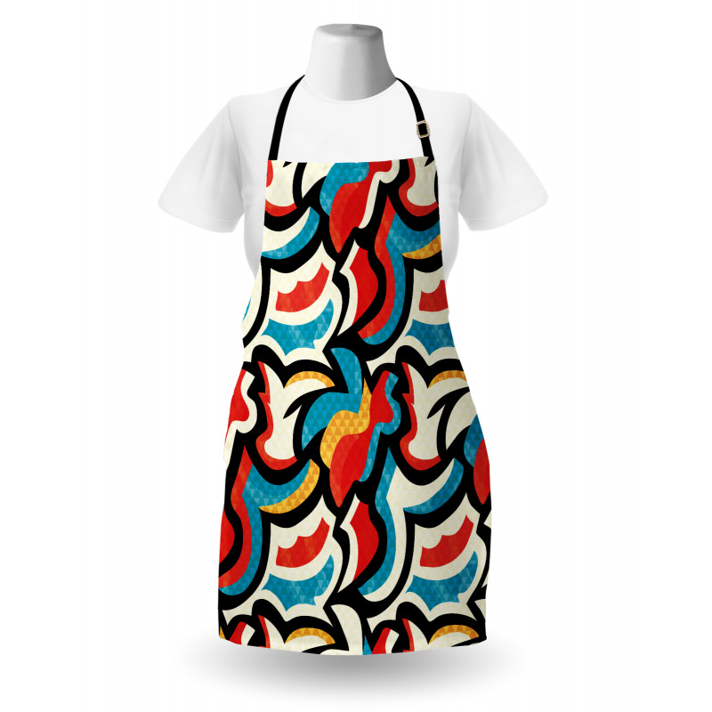 Retro Modern Urban Apron