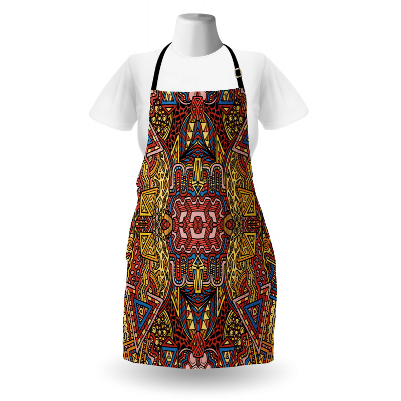 Retro Funky Doodle Apron