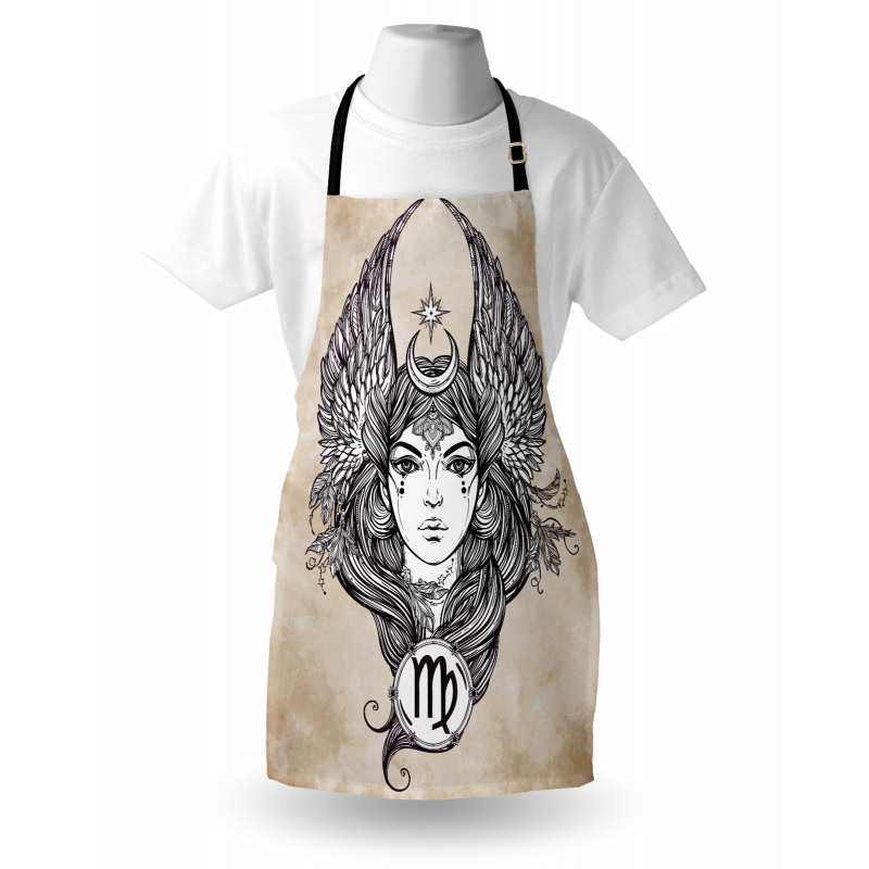 Hand Drawn Astrological Apron