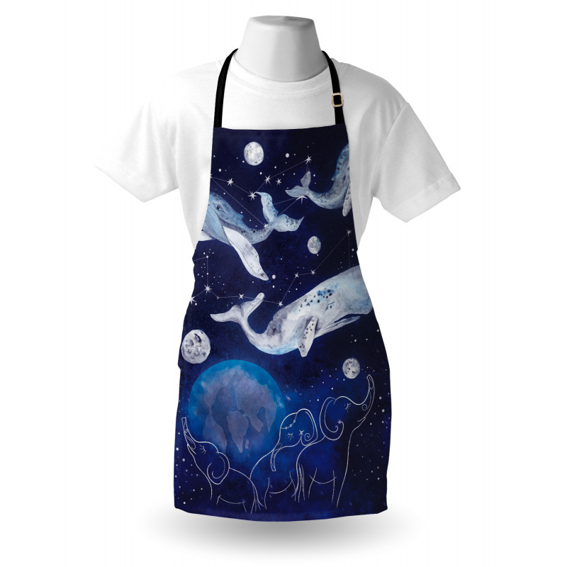 Space Universe Planet Apron